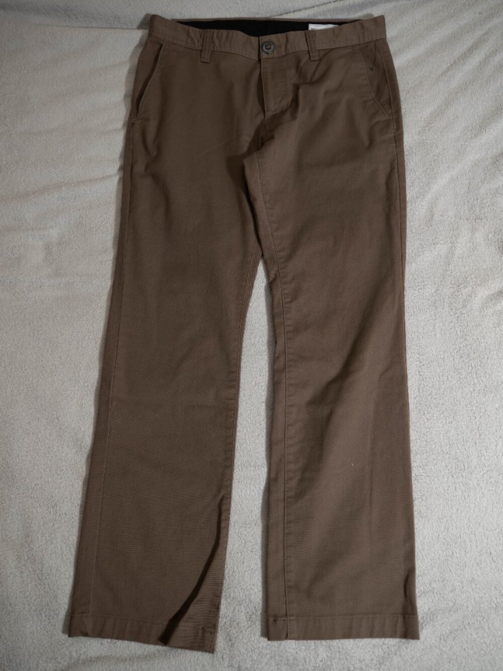 Volcom Frickin Modern Stretch Pant Mushroom Brown (34) - Picture 3 of 15
